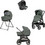 Inglesina Aptica XT Quattro Darwin Καρότσι Μωρού 3 σε 1 Taiga Green