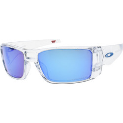 Oakley OO 9231 07 Γυαλιά Ηλίου Ορθογώνια Κοκάλινα Διαφανή με Μπλε Καθρέπτη Φακό