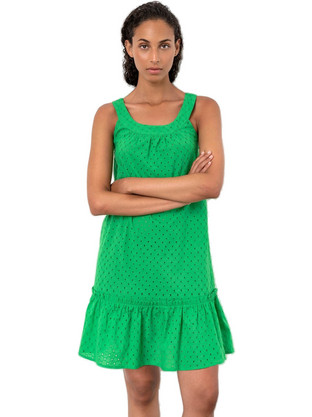 Vamp Mini Καλοκαιρινό Καθημερινό Φόρεμα Lime 18451