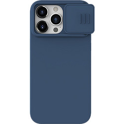 Nillkin Camshield Silky Silicone Back Cover Blue (iPhone 15 Pro)