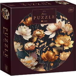 Puzzle interDRUK Flowers Round 500 Κομμάτια