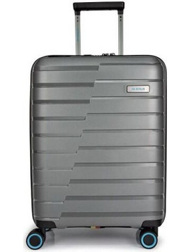 BG Berlin Pivot Βαλίτσα Καμπίνας 55x39.5x23.5cm με 4 Ρόδες Γκρι