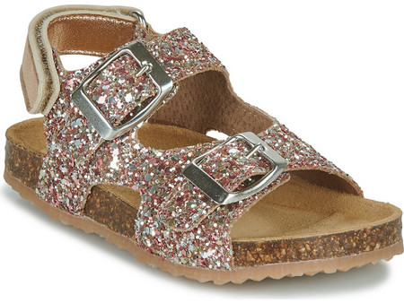GBB Rebecca Παιδικά Πέδιλα για Κορίτσι με Γκλίτερ Nude AJ322-67