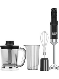 Black & Decker BXHBA1501E Ραβδομπλέντερ με Ανοξείδωτη Ράβδο 1500W