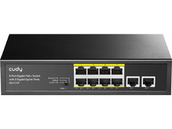 Cudy GS1010P Unmanaged L2 Switch με 8 Θύρες Ethernet 1Gbps και 2 SFP Θύρες