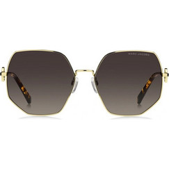 Marc Jacobs MARC730S 06JHA Γυναικεία Γυαλιά Ηλίου Πολυγωνικά Μεταλλικά Ασημί με Μαύρο Polarized Φακό