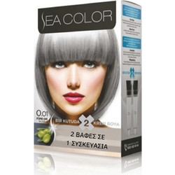 Sea Color 0.01 Mix Φυσικό Μπλε Σαντρέ Μόνιμη Βαφή Μαλλιών
