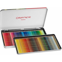 Caran d'Ache Prismalo Aquarelle Κασετίνα Ξυλομπογιές Ακουαρέλας Σετ 80τμχ