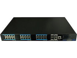 BroxNet BRX571M-GE24-4GUP Managed L2 Switch με 24 Θύρες Ethernet 1Gbps και 2 SFP Θύρες