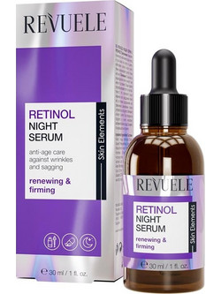 Revuele Skin Elements Retinol Night Ενυδατικό Serum Προσώπου με Ρετινόλη 30ml