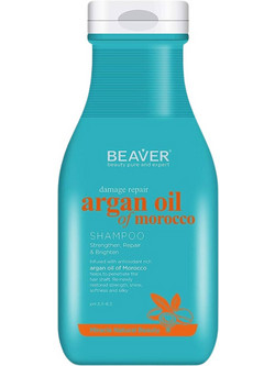 Beaver Argan Oil Σαμπουάν για Επανόρθωση για Λεπτά & Ταλαιπωρημένα Μαλλιά 350ml
