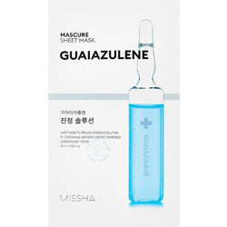 Missha Mascure Calming Guaiazulene Sheet Μάσκα Προσώπου για Ενυδάτωση & Καταπράυνση 28ml