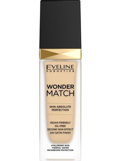 Eveline Wonder Match 05 Light Porcelain Liquid Foundation 30ml