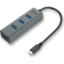 I-tec Metal C31HUBMETAL403 USB Hub 3.0 USB-C με 4 Θύρες USB-A
