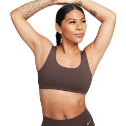 Nike Alate All U Lightly Lined U-Neck Αθλητικό Μπουστάκι με Χαμηλή Στήριξη Καφέ DV9855-237