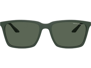 Armani Exchange AX4138S 830171 Ανδρικά Γυαλιά Ηλίου Τετράγωνα Κοκάλινα Πράσινα με Πράσινο Polarized Φακό