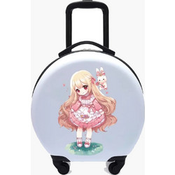 Bartuggi 718-060603 Παιδική Βαλίτσα Καμπίνας 42x37x20cm με 4 Ρόδες Λευκή