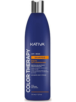 Kativa Anti-Brass Anti-Orange Effect Σαμπουάν για Προστασία Χρώματος & Επανόρθωση για Βαμμένα Μαλλιά 355ml