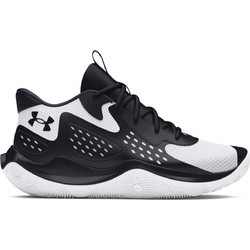 Under Armour Jet 23 Ανδρικά Αθλητικά Παπούτσια για Μπάσκετ Μαύρα Λευκά 3026634-006