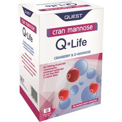 Quest Cran Mannose Q-Life 15 Φακελάκια