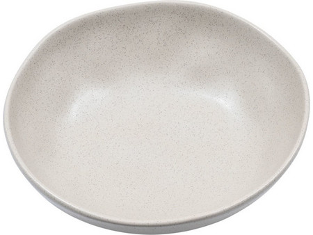 Estia Πιάτο Βαθύ Κεραμικό Uneven Κρεμ 22cm 07-20552