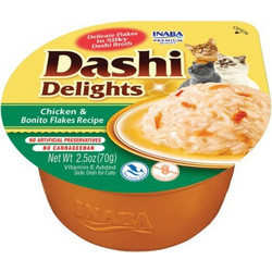 Inaba Dashi Delights with Chicken & Bonito Flakes 70gr
