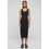 Urban Classics Midi Καλοκαιρινό Καθημερινό Φόρεμα Μαύρο TB6190-00007
