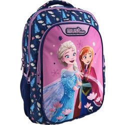 Must Disney Frozen Σχολική Τσάντα Πλάτης Δημοτικού Μπλε Ροζ 564331
