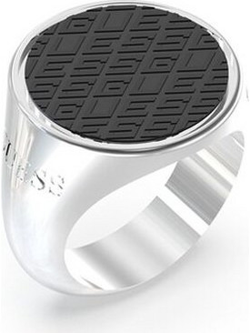 Guess Ανδρικό Δαχτυλίδι Σεβαλιέ Ασημί UMR03222JWSTBK