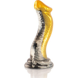 Epic Drakon Yellow Cobra Dildo με Βεντούζα 20.5cm Πολύχρωμο