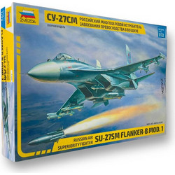 Zvezda SU-27SM Συναρμολογούμενο Πλαστικό Μοντέλο Αεροπλάνου 1:72