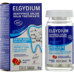 Elgydium Antiplaque Solid Οδοντόκρεμα κατά της Πλάκας Χωρίς Φθόριο 60τμχ