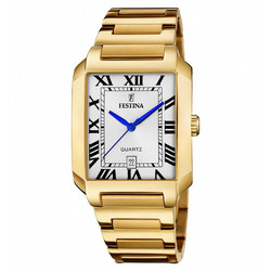 Festina Ανδρικό Ρολόι με Χρυσό Μεταλλικό Μπρασελέ F20678/1