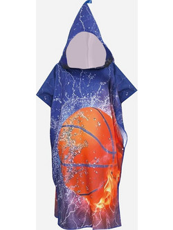 Firefly Παιδικό Πόντσο Θαλάσσης Microfiber Navy Μπλε 70x75cm CP-042-0043