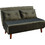 Liberta Falcon Διθέσιος Καναπές Κρεβάτι Πράσινος 121x90x80cm 01-3327
