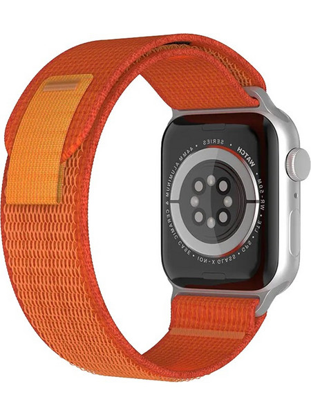 Sonique Nylon Loop Λουράκι Υφασμάτινο Orange (Apple Watch 42 / 44 / 45 / 49mm)