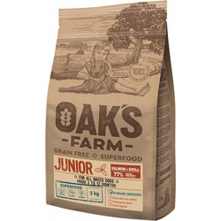 Oak's Farm Grain Free Junior Salmon & Krill 12kg