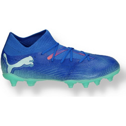 Puma Future 7 Match FG/AG 107945-01 Παιδικά Ποδοσφαιρικά Παπούτσια με Τάπες και Καλτσάκι Μπλε