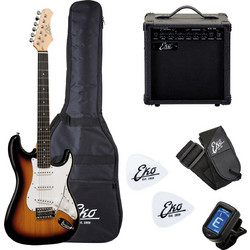 Eko Guitars EG11 Bundle Ηλεκτρική Κιθάρα ST Style με SSS Μαγνήτες Sunburst