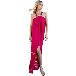 AGGEL Maxi Καλοκαιρινό Βραδινό Φόρεμα Φούξια SS43067KF-1034