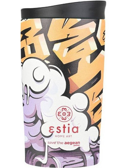 Estia Travel Mug Save The Aegean Graffity Rhythm 350ml