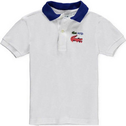 Lacoste Παιδικό Polo Κοντομάνικο Λευκό 3PJ2906