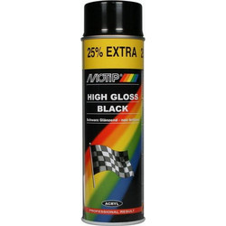 Motip Σπρέι Βαφής Μαύρο Gloss 500ml