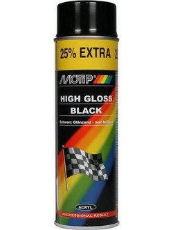 Motip Σπρέι Βαφής Μαύρο Gloss 500ml