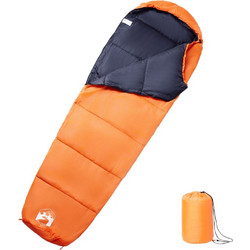 vidaXL Sleeping Bag Μονό 3 Εποχών Πορτοκαλί 94508