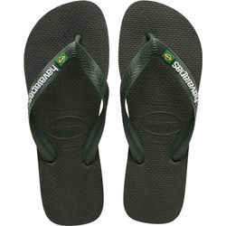 Havaianas Brasil Logo Ανδρικές Σαγιονάρες Αντιολισθητικές Χακί 4110850-5983