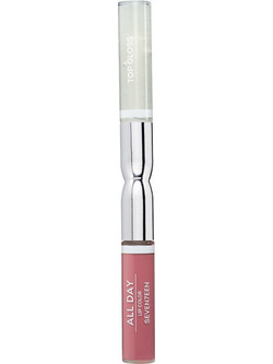Seventeen All Day & Top Gloss 89 Orange Pink Shimmer Liquid Κραγιόν 9ml