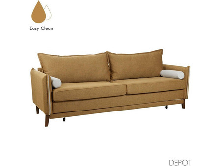 Liberta Commodo Τριθέσιος Καναπές Κρεβάτι Ταμπά 230x80x88cm 71-0036