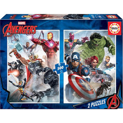 Puzzle Educa Marvel Avengers 2x500 Κομμάτια