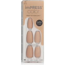 KiSS imPRESS 506 Latte Coffin Tips Νυχιών 30τμχ
